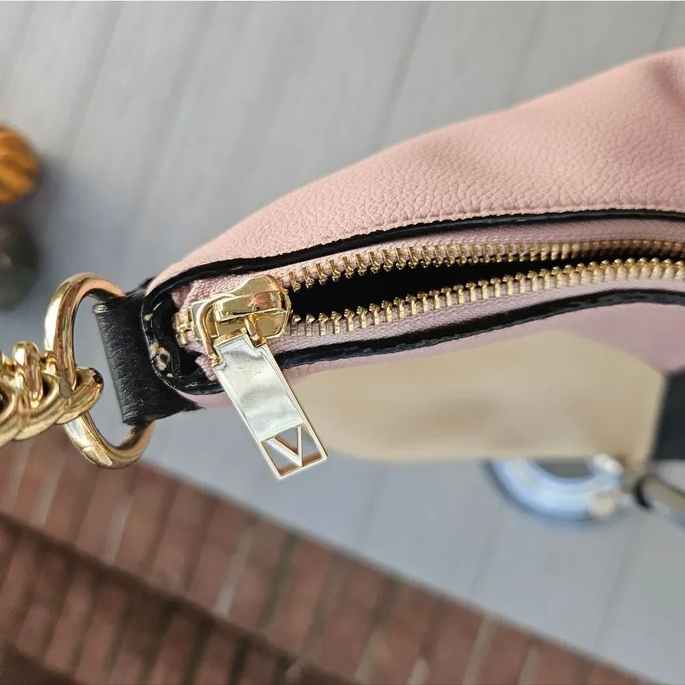 VICTORIA'S SECRET Blush Colorblock HOBO BAG shoulder bag purse Msrp $78 OOS